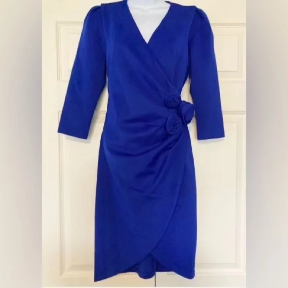 donna ricco blue dress DONNA RICCO